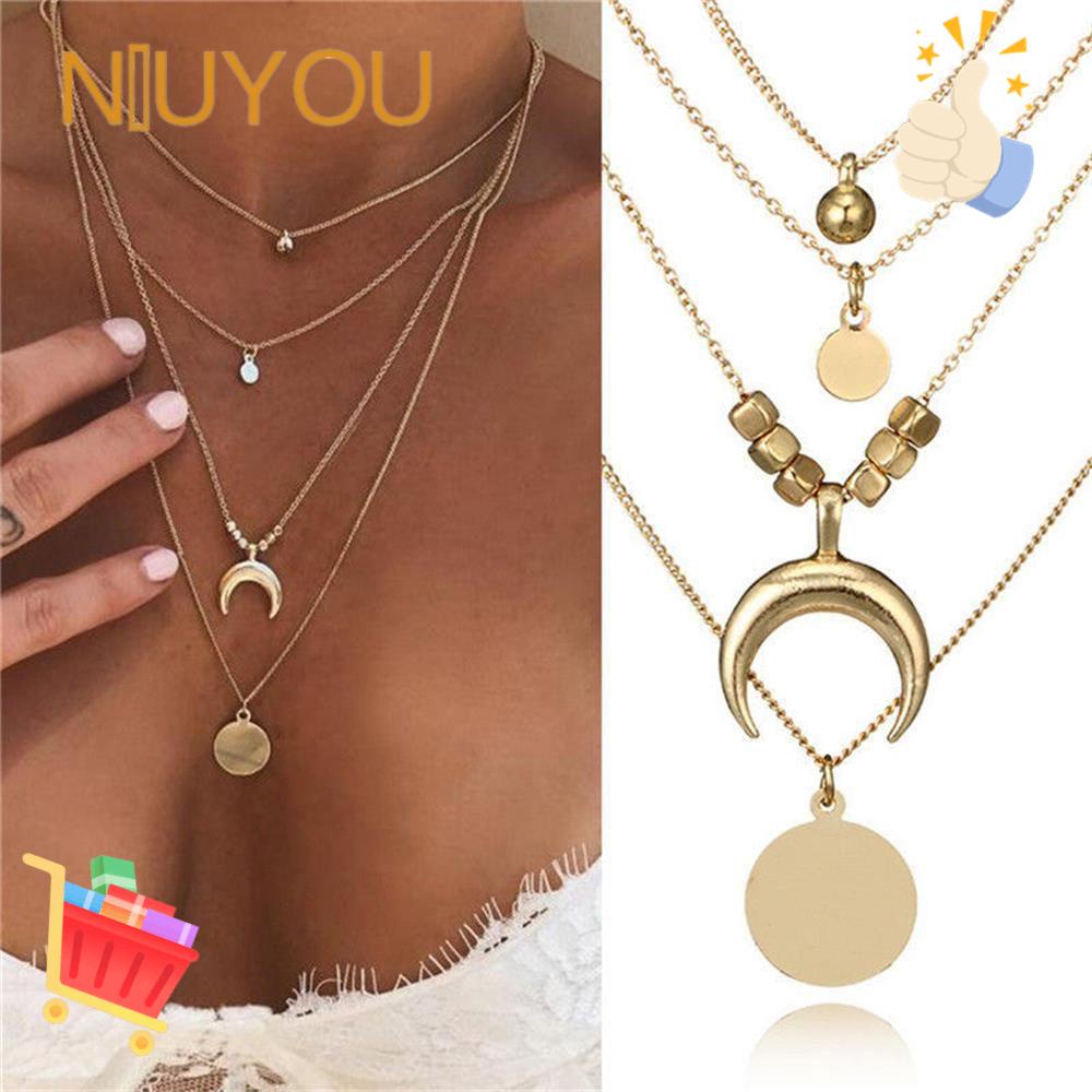Vòng cổ Choker Nhiều Lớp Phong Cách Bohemian Thời Trang Mùa Hè