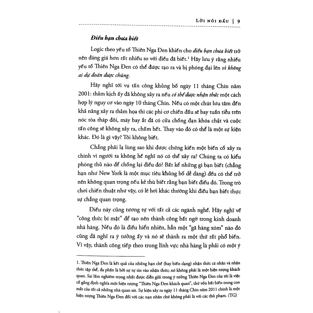 Sách - Thiên Nga Đen