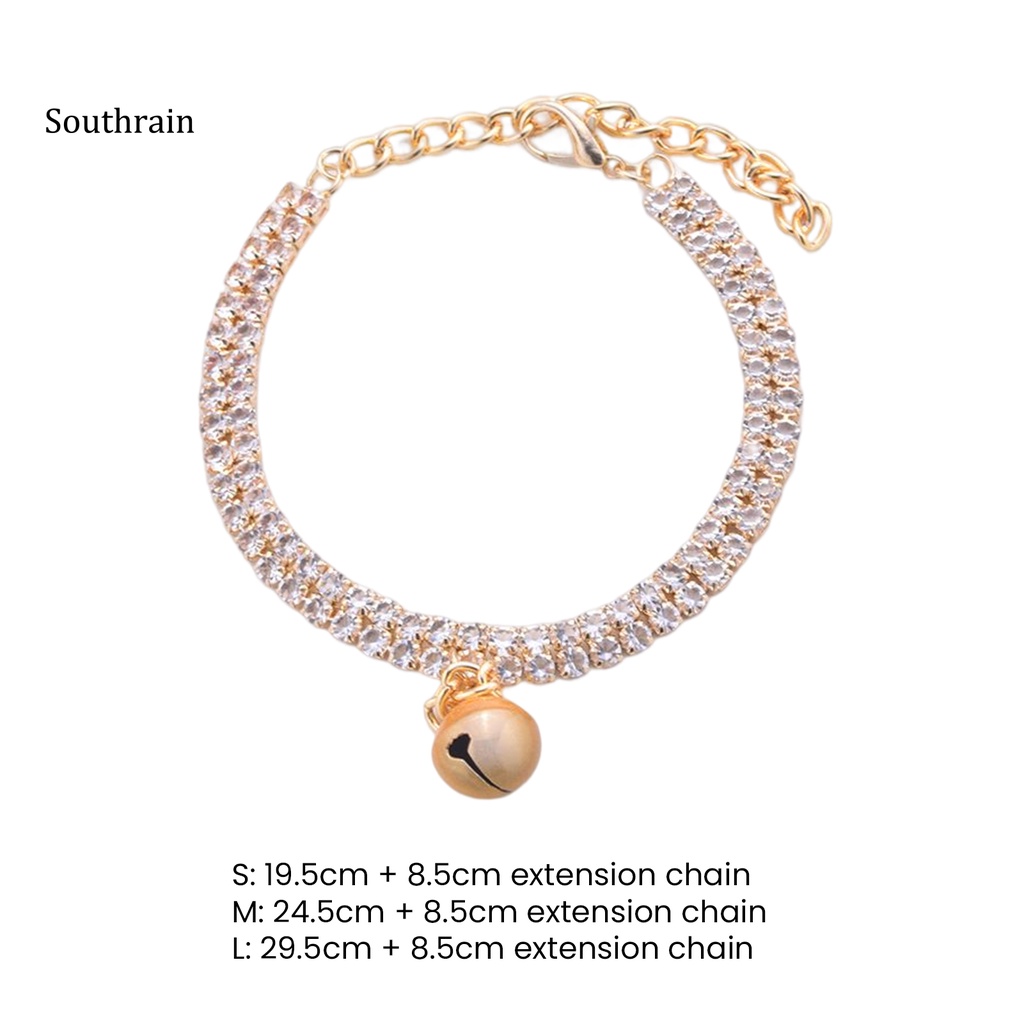 Vòng Cổ Đính Đá Sáng Bóng Thanh Lịch Dành Cho Thú Cưng