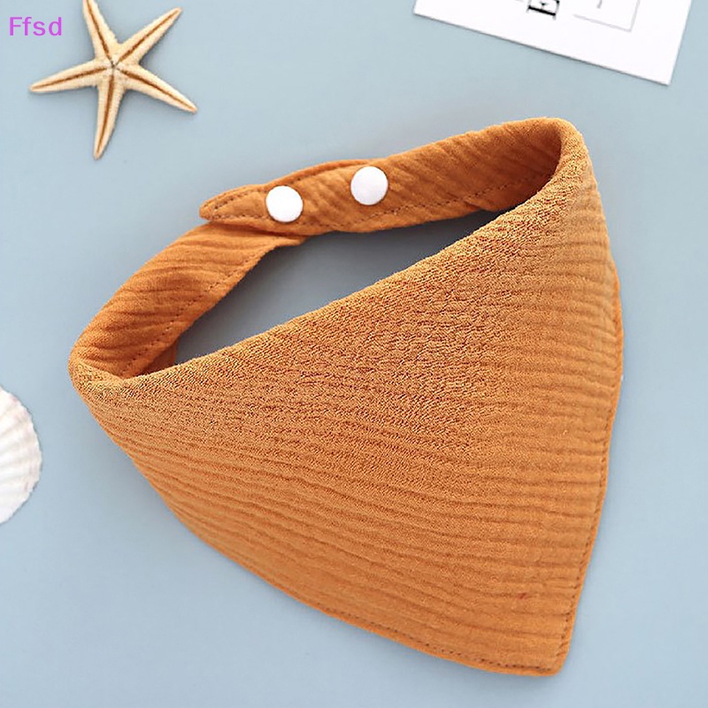 {Ffsd} Khăn Yếm Tam Giác Bằng Vải Thấm Hút Tốt In Họa Tiết Hoạt Hình Cho Bé