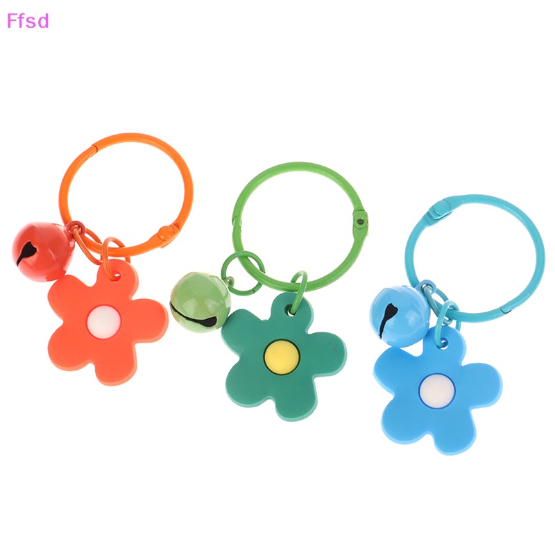 {Ffsd} Móc Chìa Khóa Hình Hoa Nhỏ Nhiều Màu Sắc Phong Cách Hàn Quốc Dành Cho Nữ