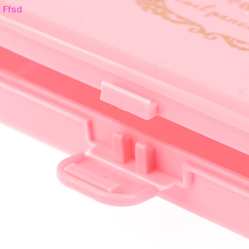 {Ffsd} Hộp Nhựa Rỗng Hình Chữ Nhật Đựng Dụng Cụ Làm Móng Nghệ Thuật * Bán Chạy