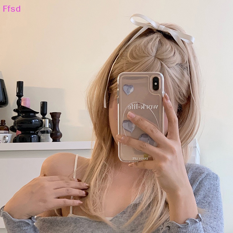 1 Cặp Kẹp Tóc Hình Nơ Ruy Băng Dài Cỡ Lớn Phong Cách Vintage Cho Nữ