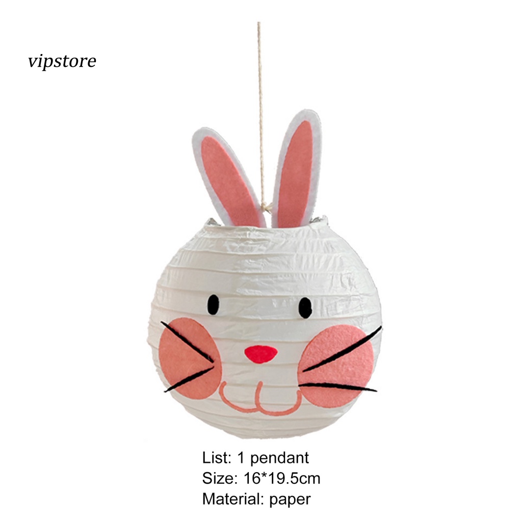 Lồng Đèn Giấy Treo Trang Trí Tiệc Hình Thỏ Dễ Thương