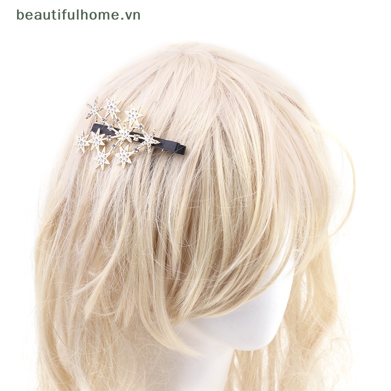 Kẹp Tóc Hình Ngôi Sao Đính Đá Xinh Xắn Cho Nữ