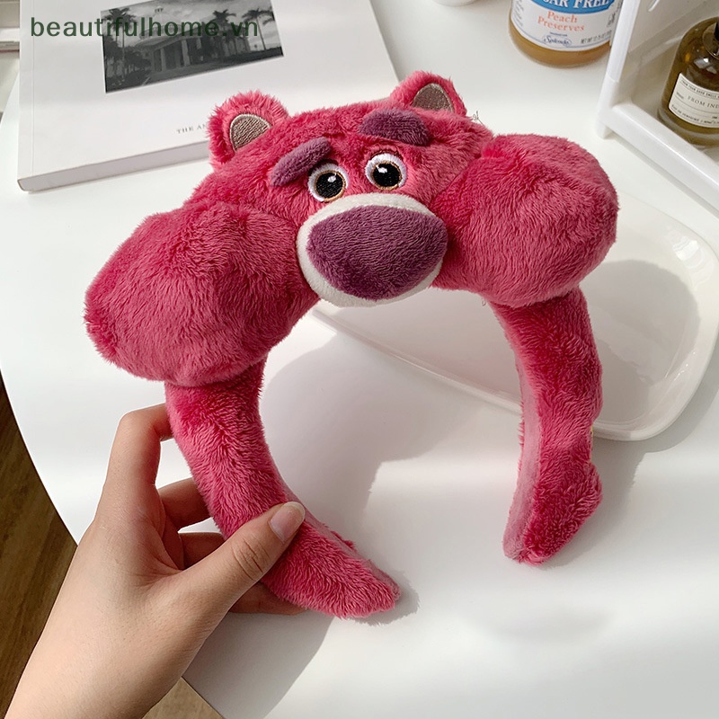 [beautifulhome] Băng Đô Lông Xù Kiểu Hoạt Hình Gấu Đáng Yêu Dành Cho Rửa Mặt / Trang Điểm Tiệc Tùng [beauty]