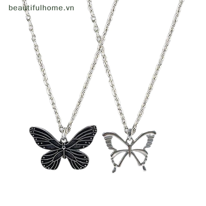 Vòng cổ Mặt Hình Bướm Rỗng Phong Cách Vintage Thời Trang Cho Nữ