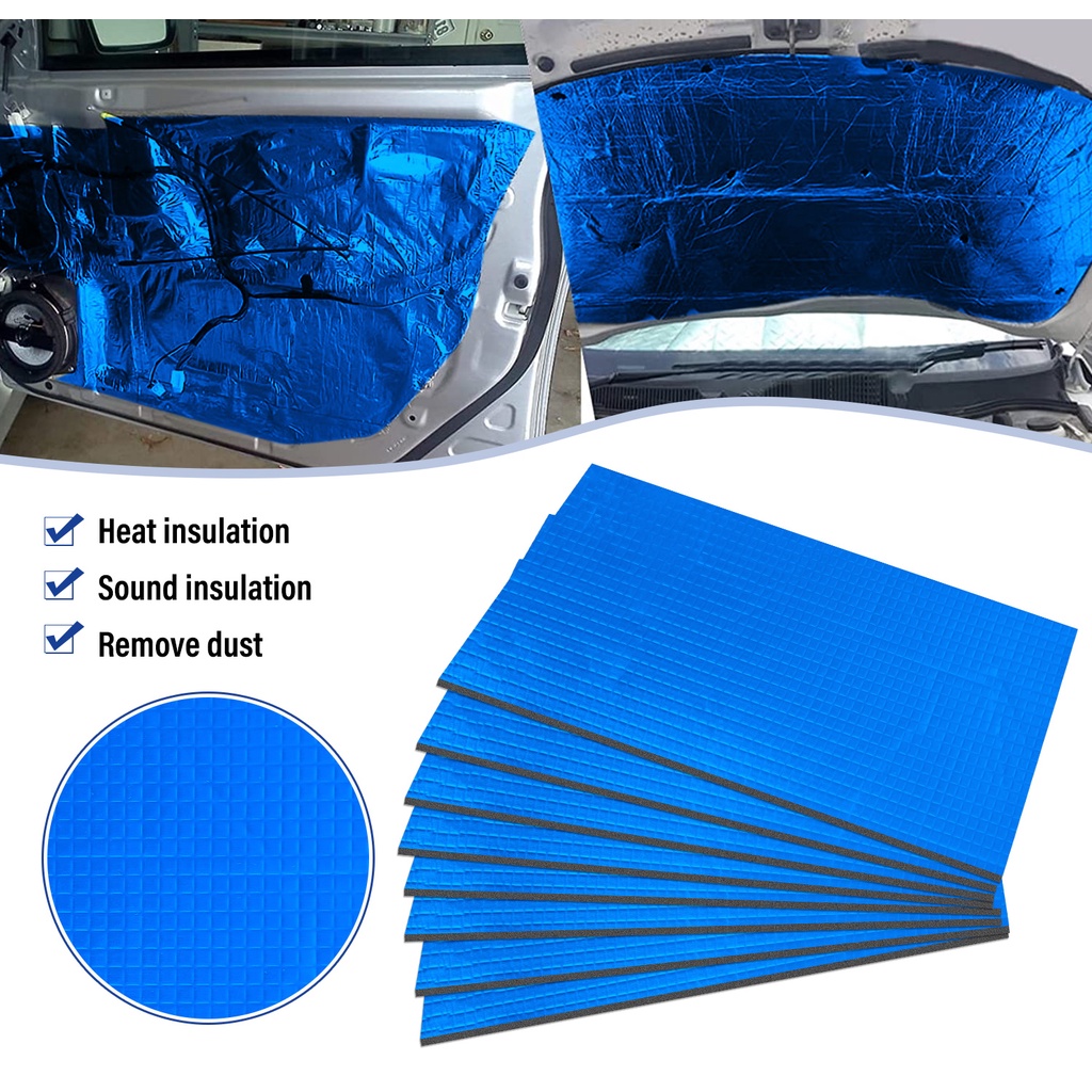 Set 10 Miếng Đệm Cotton Cách Âm Chống Ồn Chống Ồn Cho Mui Xe Hơi / Mô Tô