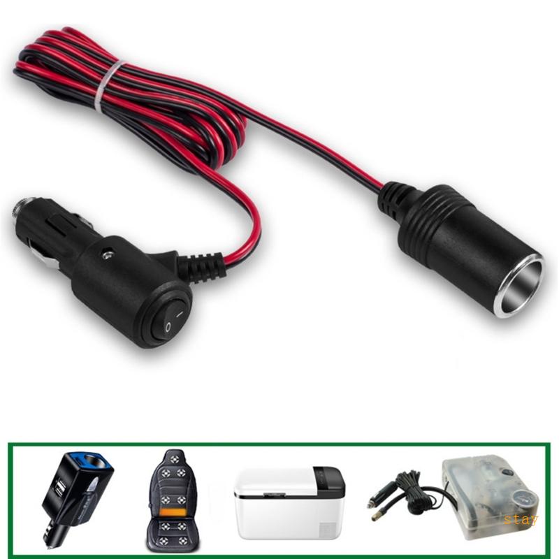 Dây Cáp Nối Dài 12V 24V Với Nút Tắt Mở Rộng 180W