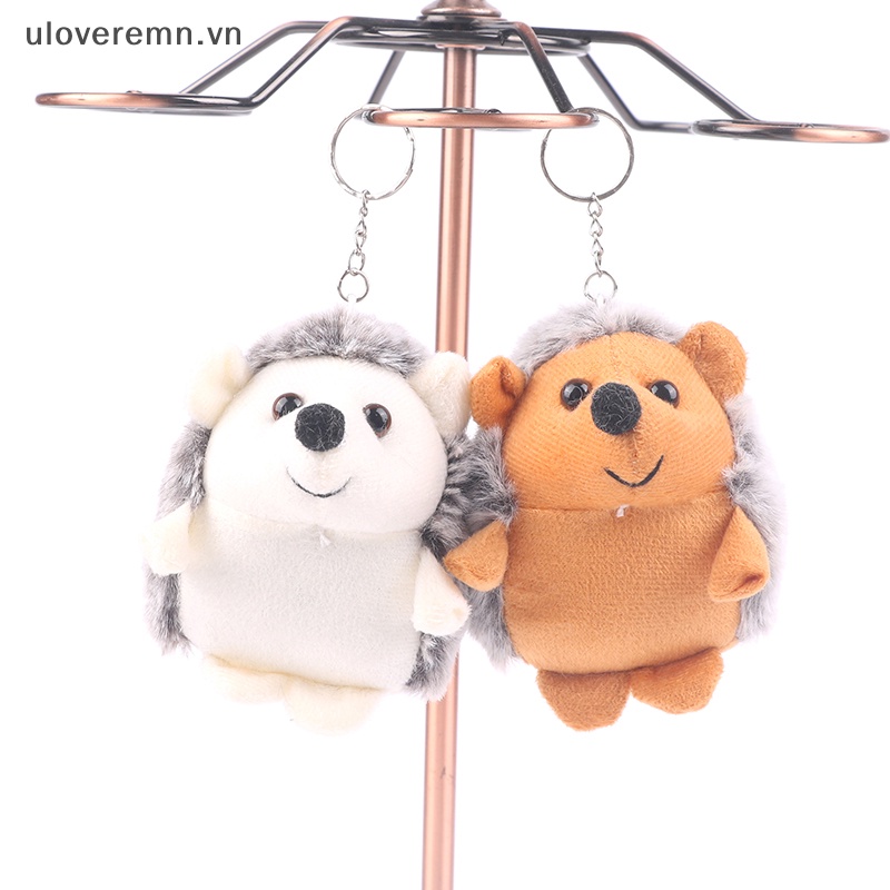 Móc Khóa Hình Nhím Nhồi Bông Mềm Mại Đáng Yêu
