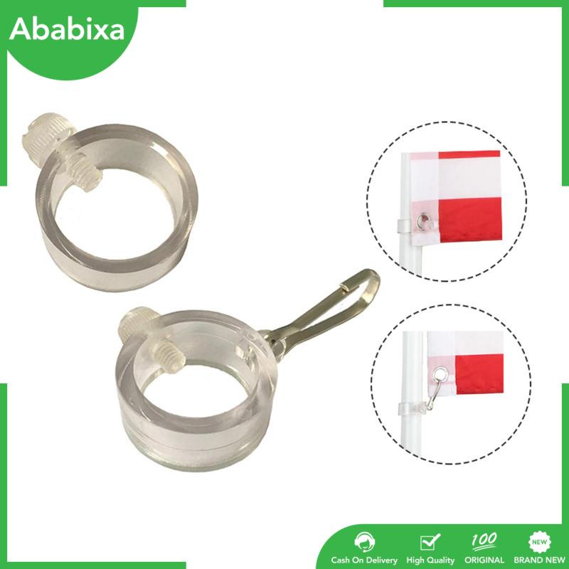 Set 2 Vòng Kẹp Cố Định Cột Cờ Bền Xoay 360 Độ Cho Cần Câu 1 "