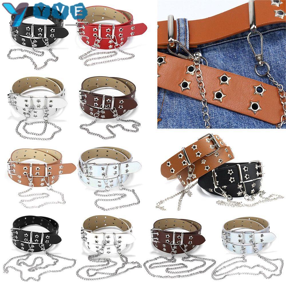 Thắt Lưng Da PU Màu Trơn Thời Trang Cho Nữ