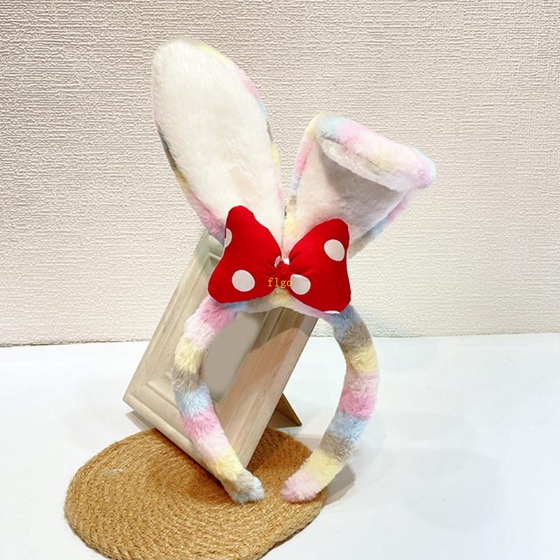 Băng Đô Tai Thỏ Hoạt Hình Nhiều Màu