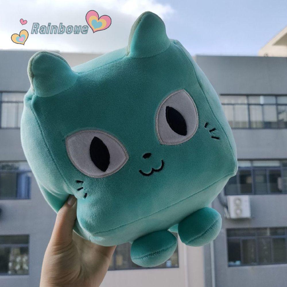 Thú Nhồi Bông Hình Mèo Hoạt Hình Màu Cầu Vồng Xinh Xắn