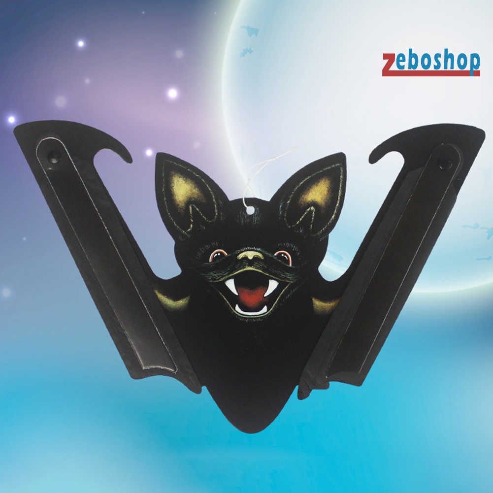 Phụ Kiện Treo Trang Trí Halloween Hình Dơi Hai Mặt Có Thể Gập Lại