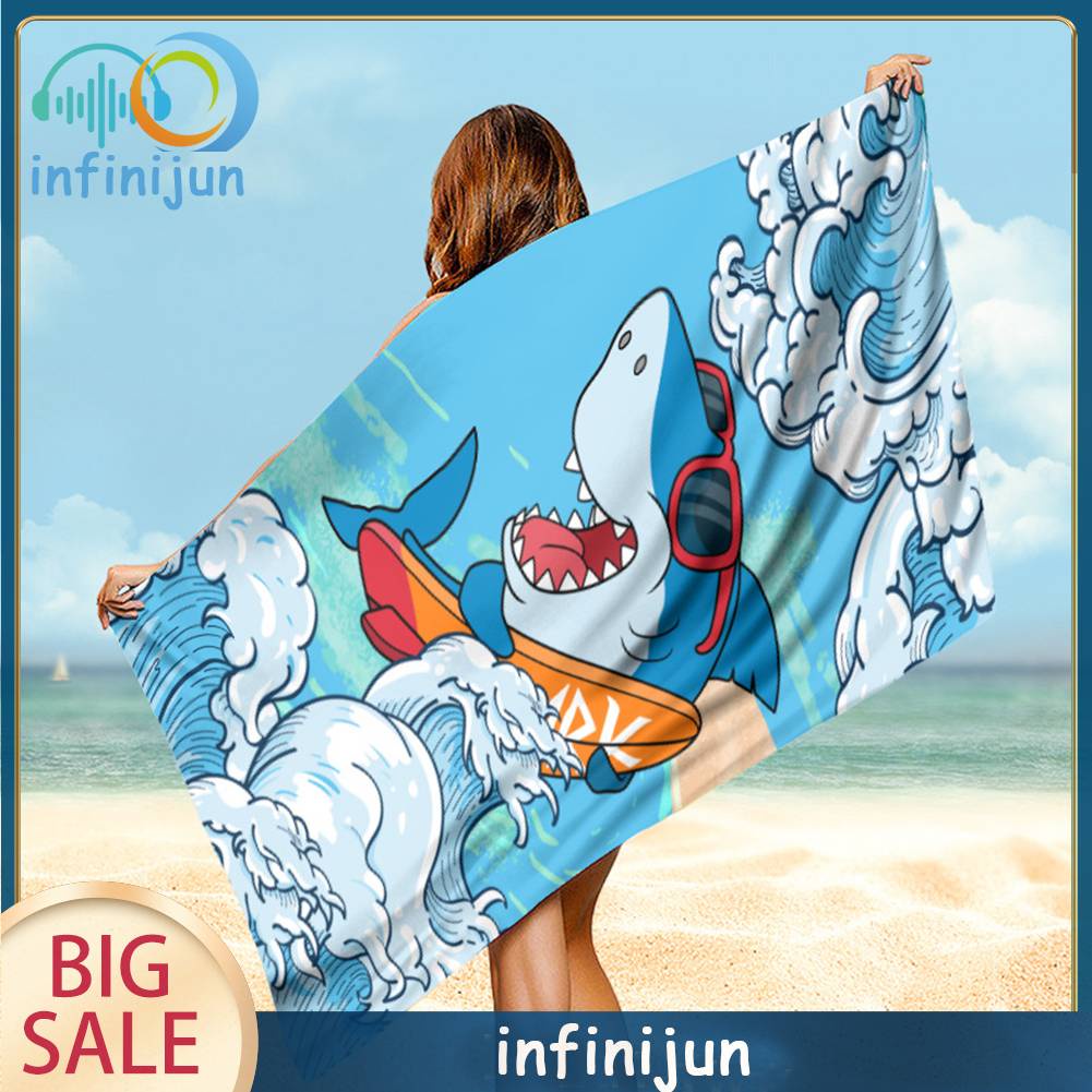 Thảm Tập Yoga / Đi Bơi Nhanh Khô In Họa Tiết Xinh Xắn