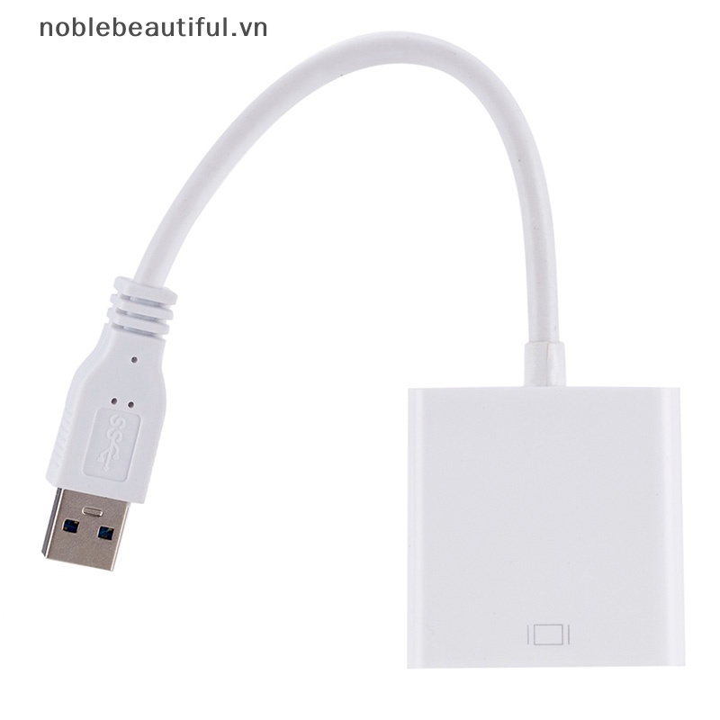 Cáp ChuyểN ĐổI Âm Thanh / Video USB 3.0 Sang Vga Cho Windows 7 / 8 / 10 PC 1080P