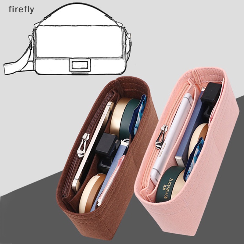 [firefly] Túi Xách Tote Bằng Vải Nỉ Nhiều Ngăn Sắp Xếp Đồ Dùng Cho Nữ