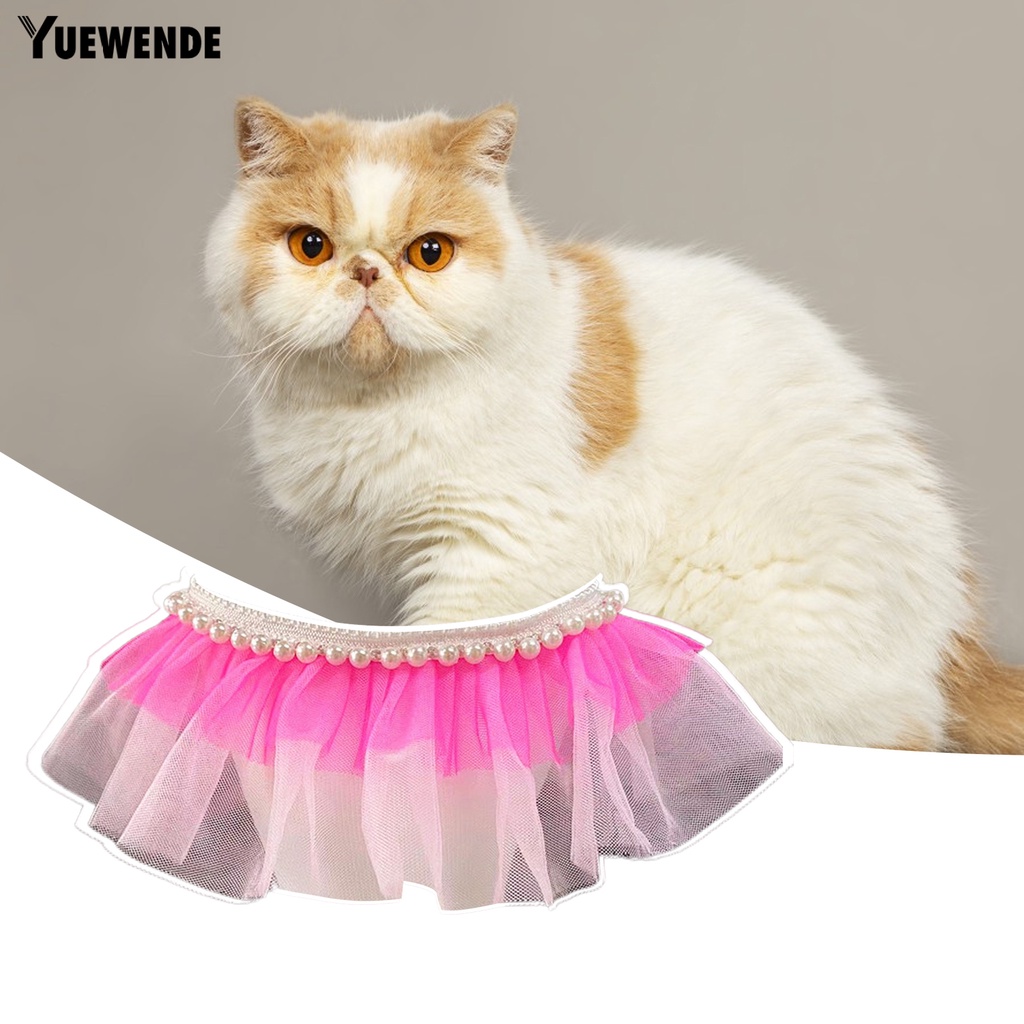 Yq.e Yếm Cổ Phối Ren Đính Ngọc Trai Nhân Tạo Phong Cách Công Chúa Ngọt Ngào Dành Cho Cún Cưng Airtag