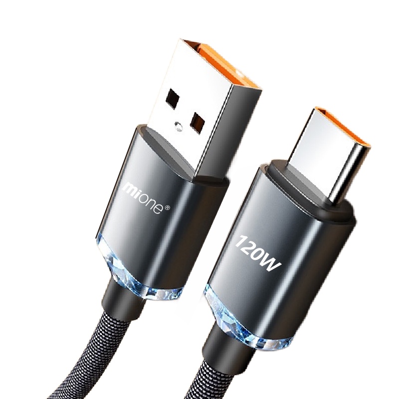 Dây Cáp Sạc Nhanh Mione 6A 66W 120W 66W màn hình kỹ thuật số Cho Xiaomi 12Pro Huawei