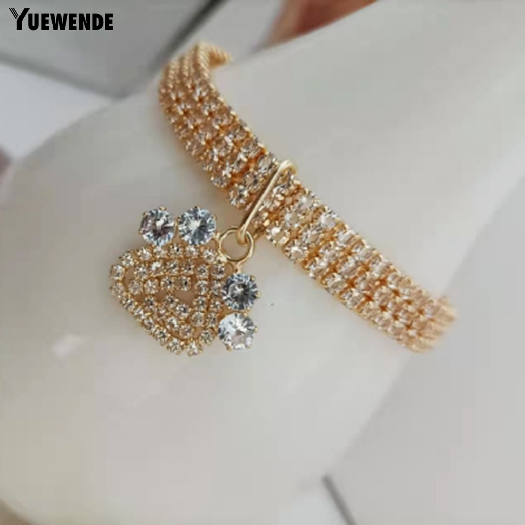 Vòng Cổ Đính Đá Lấp Lánh Chống Dao Rách Dành Cho Thú Cưng YQ.E