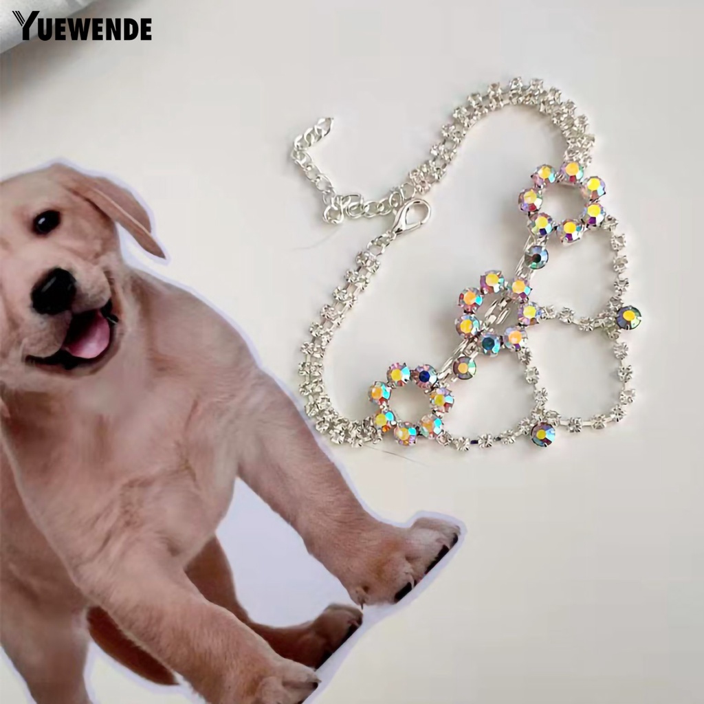 Vòng Cổ Kim Loại Đính Đá Cho Thú Cưng