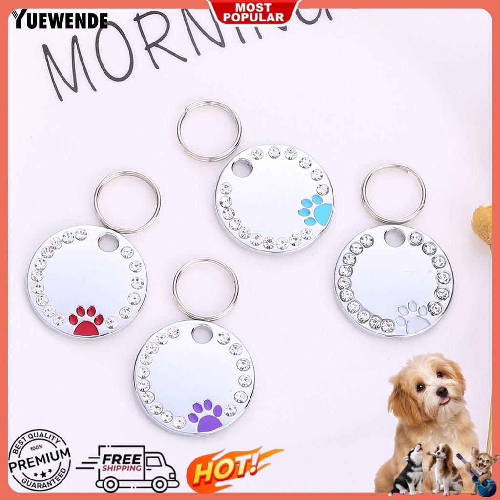 Thẻ ID Mini Bằng Kim Loại Chống Gỉ Trang Trí Cho Thú Cưng