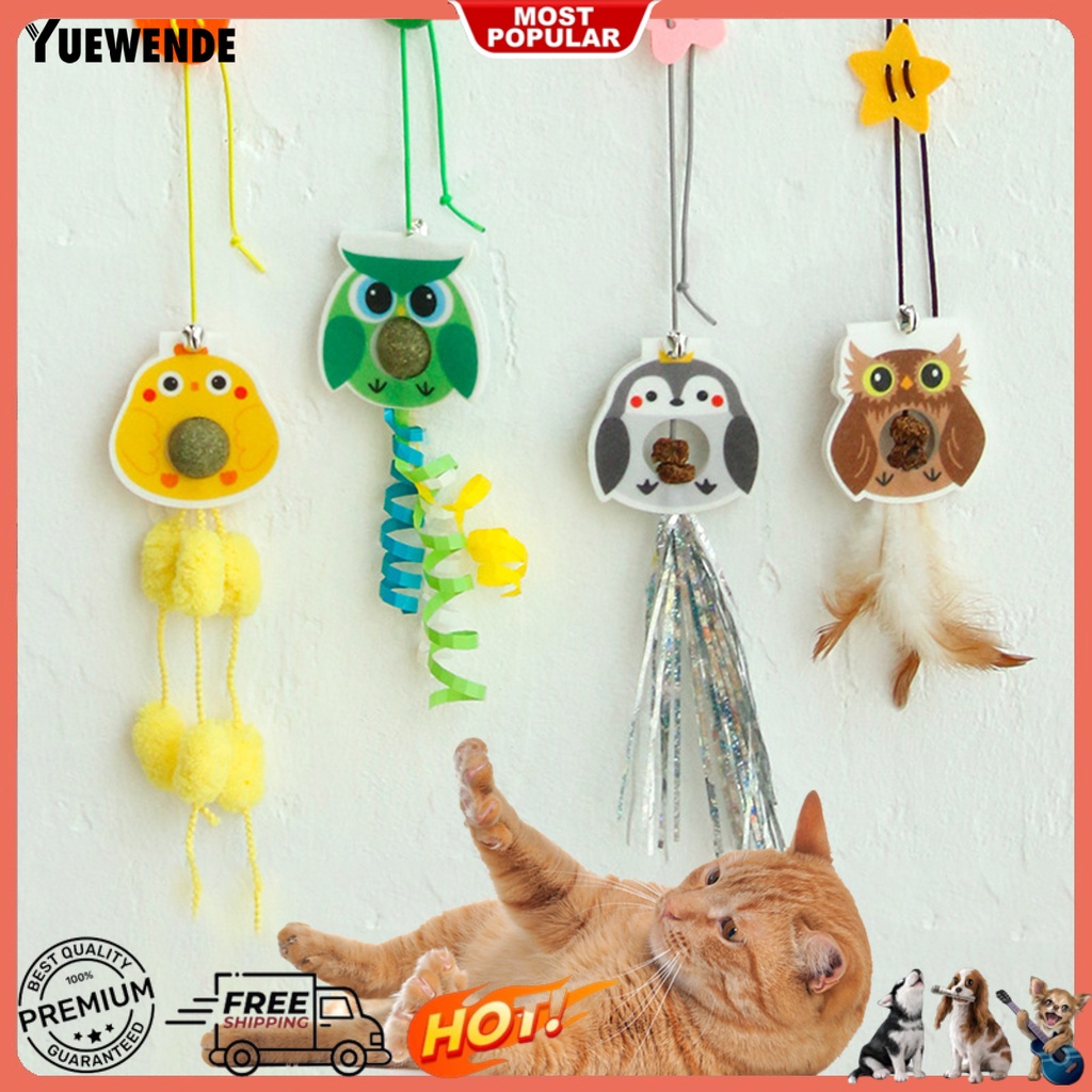 Đồ Chơi YQ.E Dạng Cốc Hút Có Độ Co Giãn Cao Vui Nhộn Treo Trong Nhà Cho Mèo Cưng