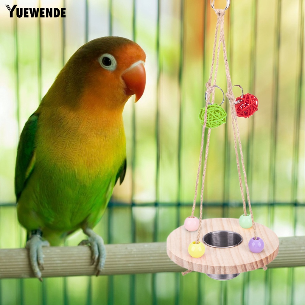 Đĩa Đựng Thức Ăn Bằng Thép Không Gỉ Nhiều Màu Sắc Cho Chim Cảnh