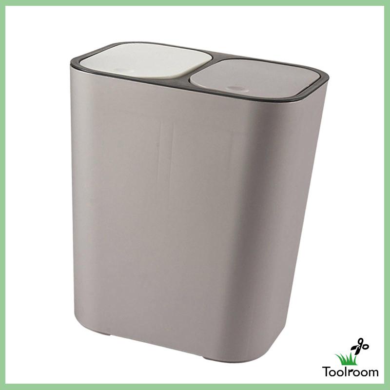 Thùng Rác Tái Sử Dụng Được 15 Lít Và Khô Màu Trắng Cho Nhà Bếp