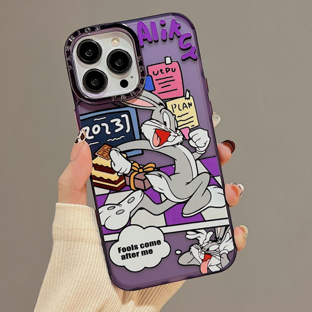 Ốp Điện Thoại Họa Tiết Hoạt Hình Bugs Bunny Cho IPhone 11 14 13 12 Pro Max XS XR 7 8 Plus