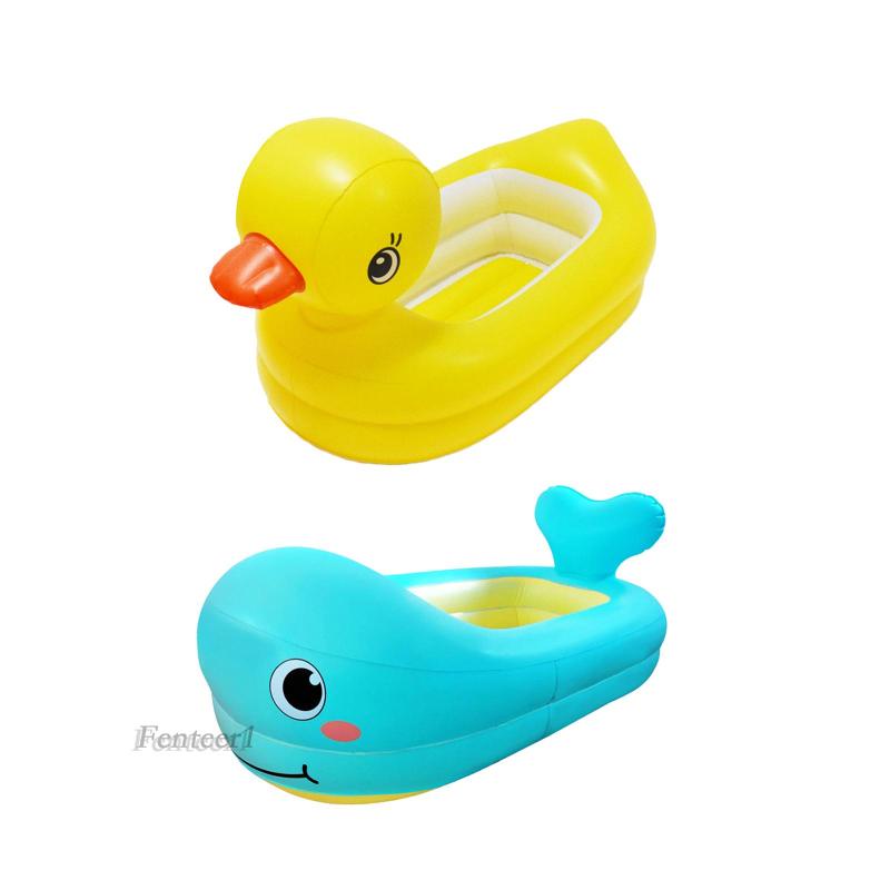 1 Bồn Tắm Bơm Hơi Mềm Mại Hình Động Vật Cho Bé