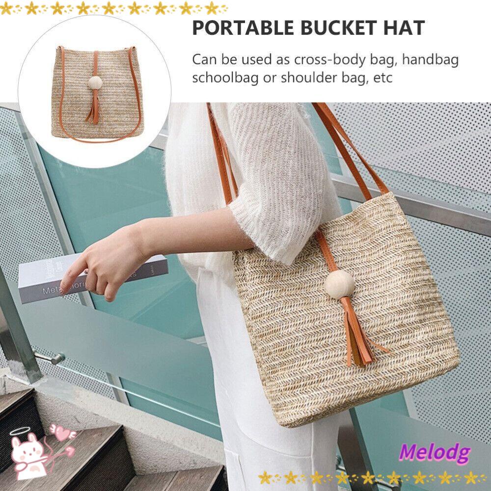 Túi Tote Đan Rơm Thời Trang Mùa Hè Cho Nữ