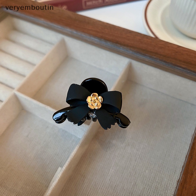 Kẹp Tóc Nơ Mini Màu Đen Thời Trang 2023 Cho Nữ