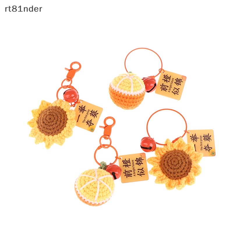 Rt Móc Khóa Đan Len Thủ Công Hình Hoa Hướng Dương Sáng Tạo n