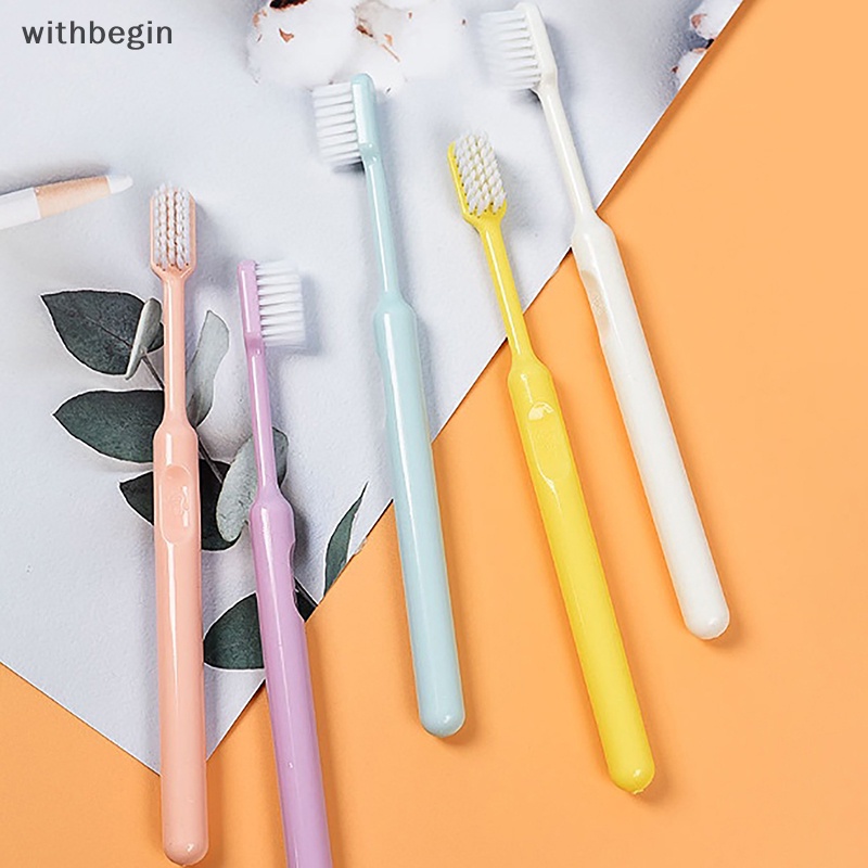 Bộ 10 Bàn Chải Đánh Răng Lông Mềm Màu Kẹo Ngọt Dành Cho Người Lớn