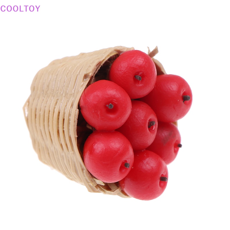 Giỏ Tre Đựng Trái Cây Trang Trí Nhà Búp Bê 1: 12