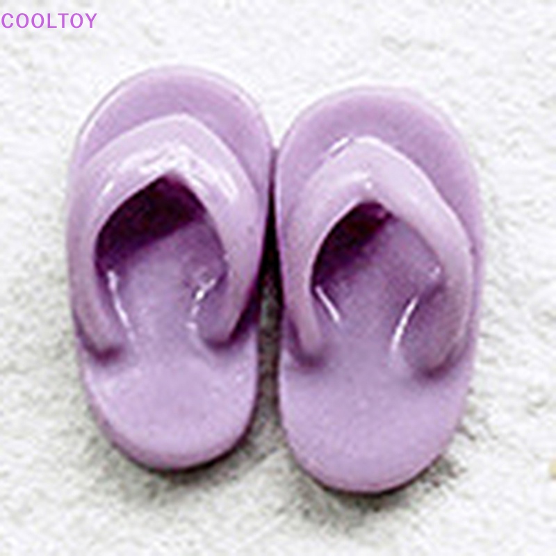 Cooltoy 1 Cặp Dép Đi Trong Nhà Mini Nhiều Màu Sắc Trang Trí Nội Thất Nhà Búp Bê Bán Chạy