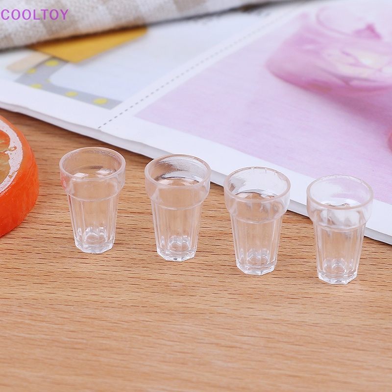 Set 4 Ly Uống Rượu Mini Tỉ Lệ 1 / 12 Cho Nhà Búp Bê