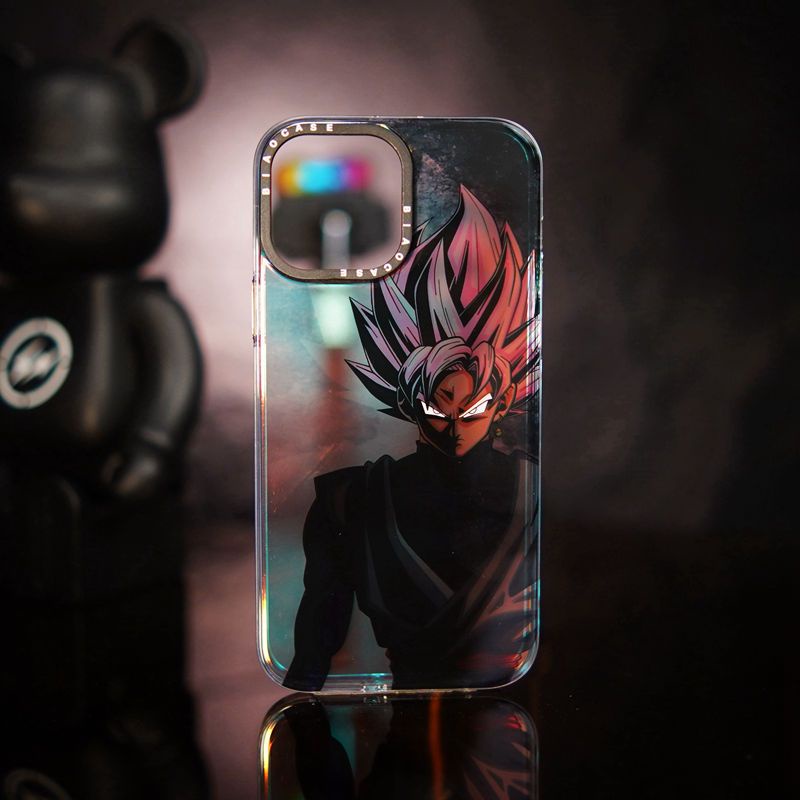 Ốp Điện Thoại Màu Đen In Hình Wukong Cho IPhone 11 12 13 14 Pro Plus Promax14 Niche Laser 7 7plus 8 8plus Xs XR