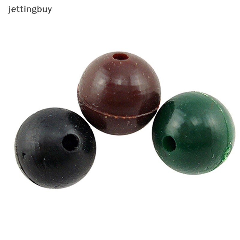 Set 50 Hạt Cao Su Mềm 6mm Màu Đen / Nâu / Xanh Lá / Nâu Chuyên Dụng Cho Câu Cá Chép 50 Cái