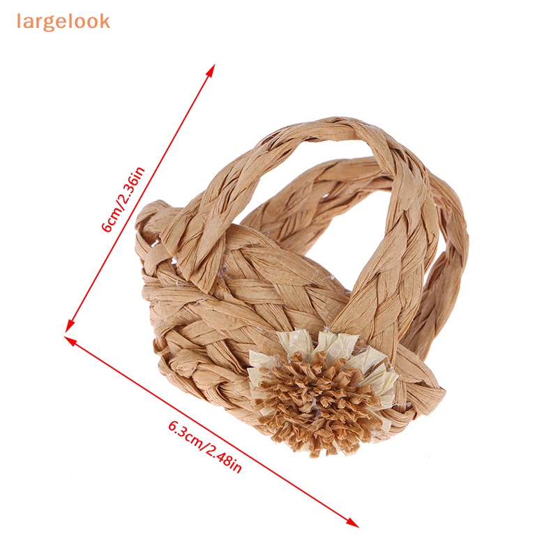 Giỏ Xách Đan Lát Thủ Công Mini Tỷ Lệ 1 / 6 Độc Đáo Trang Trí Nhà Búp Bê