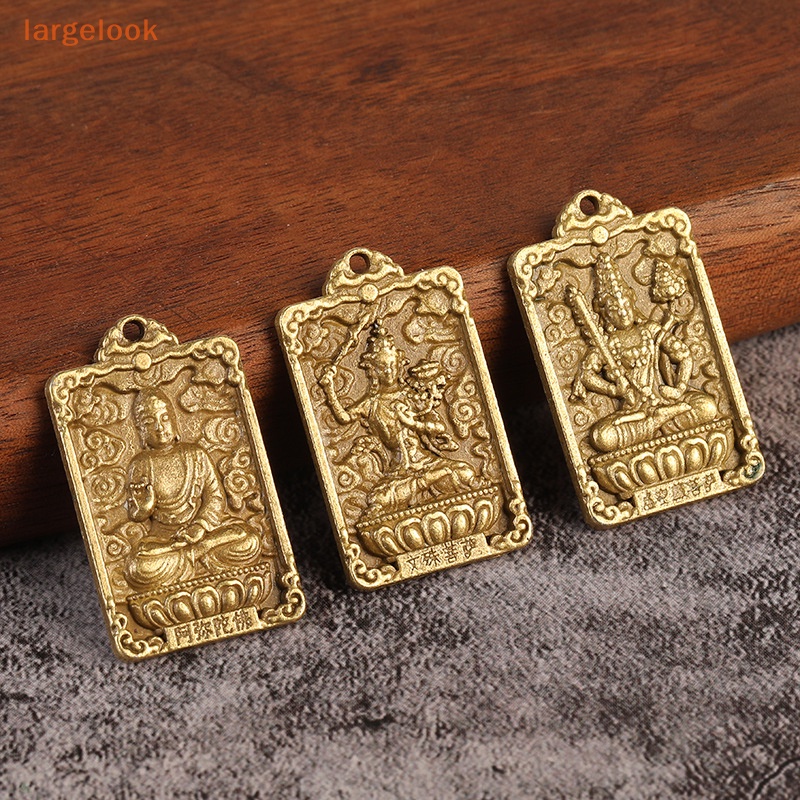 Móc Khóa Hai Mặt Hình Phật Bằng Hợp Kim