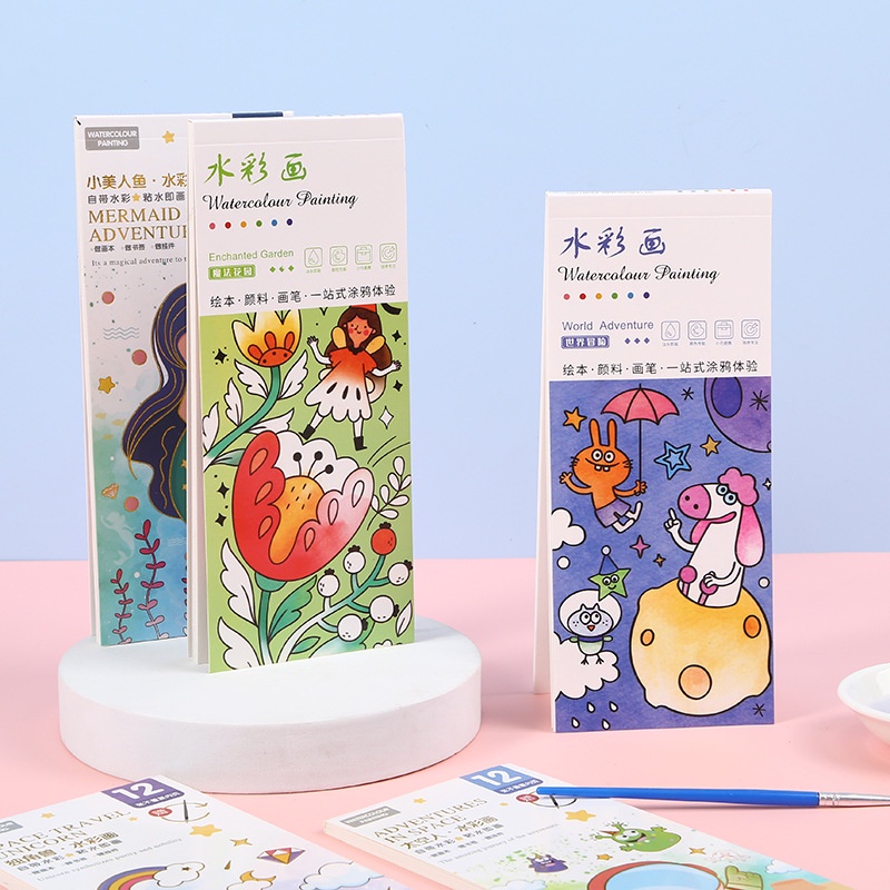 Sách Tô Màu Nước Hoạt Hình Xinh Xắn Dành Cho Trẻ SG084