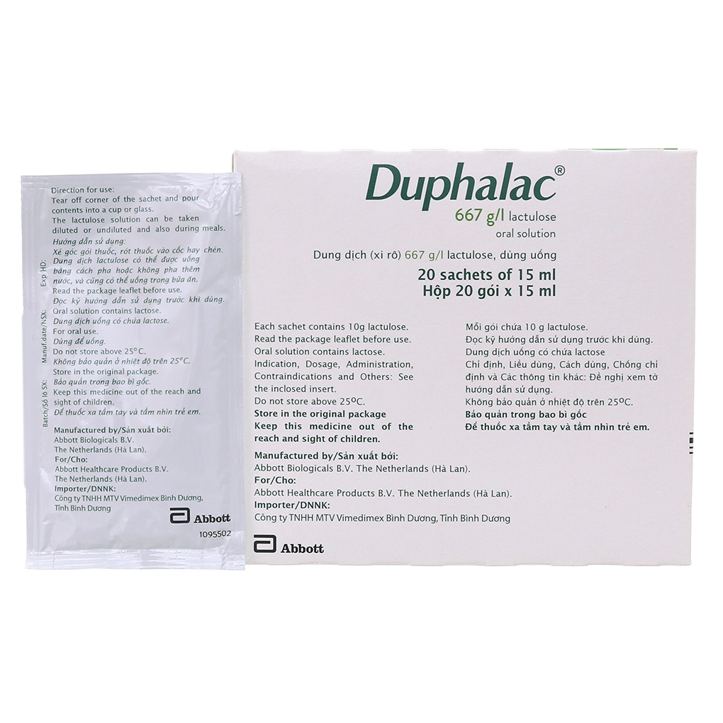 Gói nhuận tràng hỗ trợ táo bón Duphalac