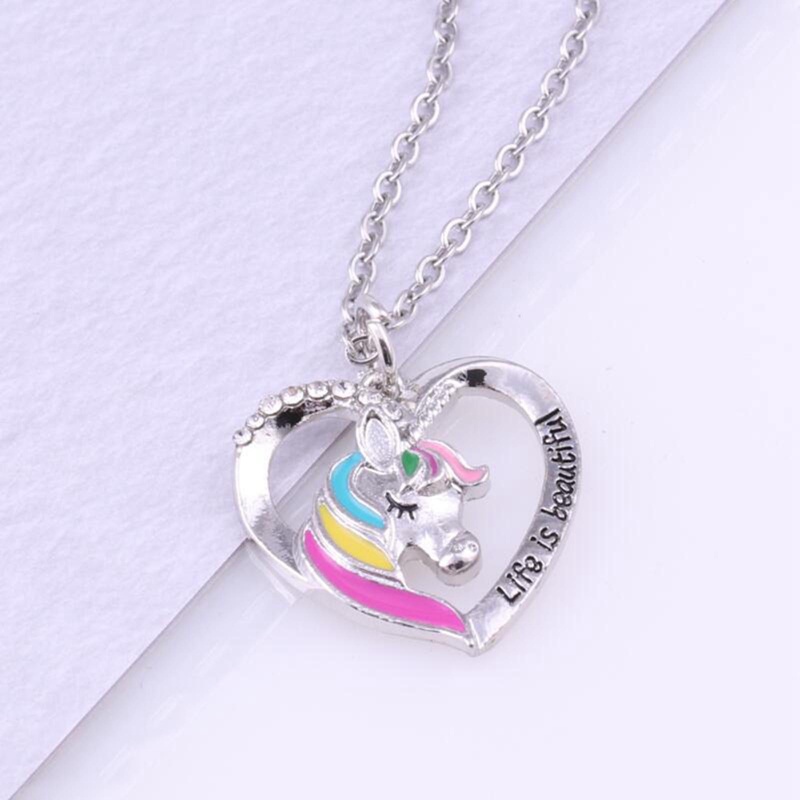 Vòng cổ Mặt Hình Kỳ Lân Đính Đá Thời Trang Cho Tuổi Teen