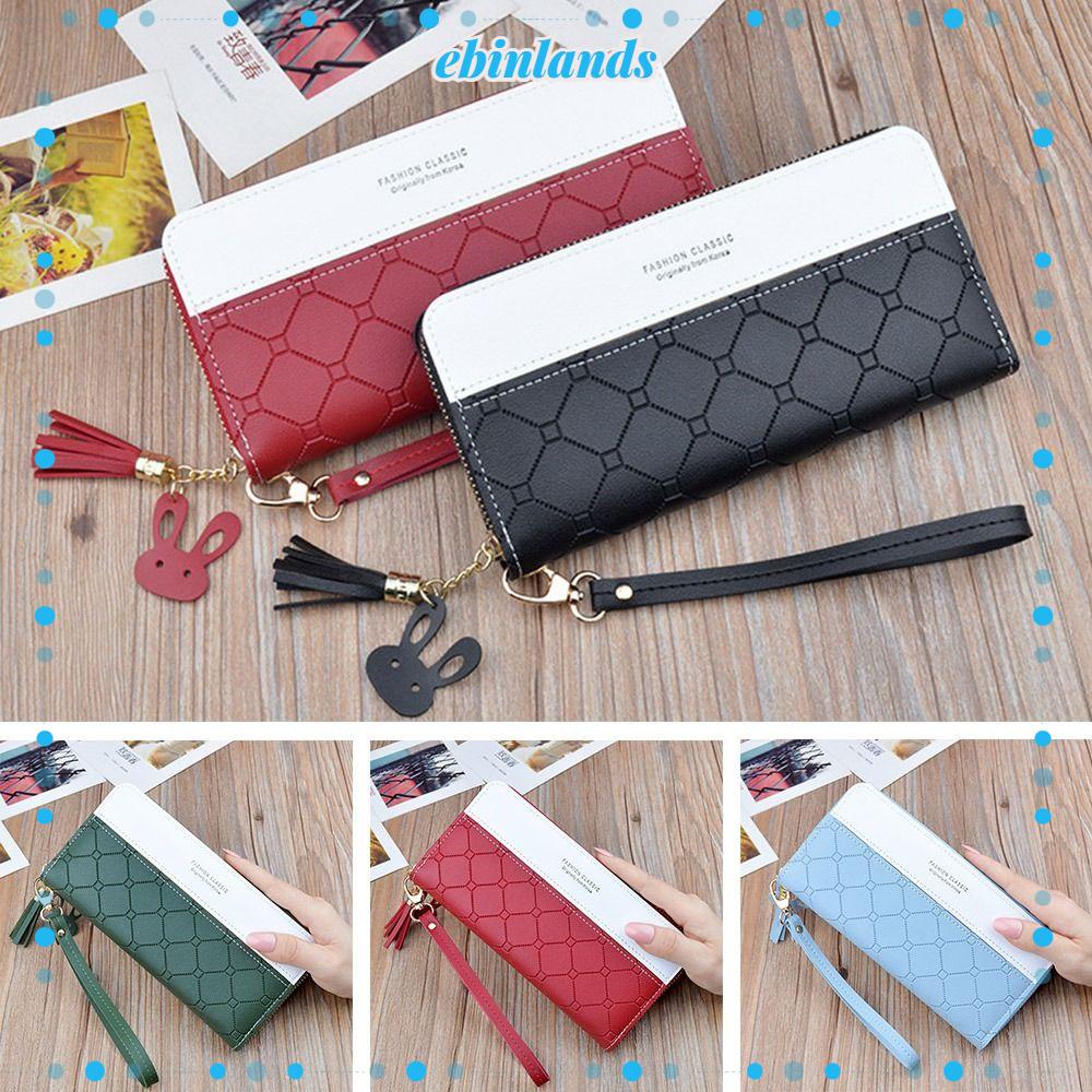 Ví Cầm Tay Nhiều Ngăn Sức Chứa Lớn Có Khóa Kéo Dành Cho Nữ