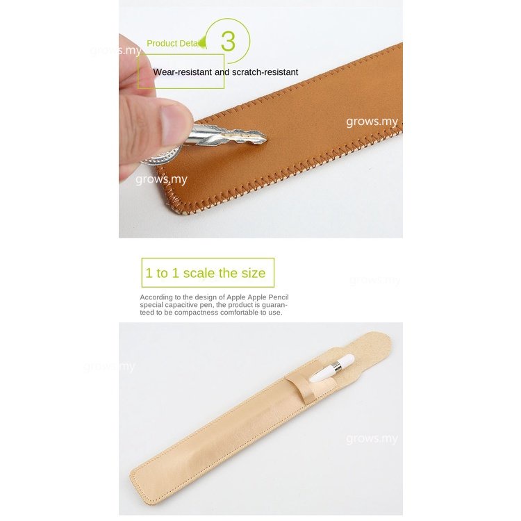 Vỏ Da Đựng Bút Cảm Ứng Apple Pencil Gen1 2 iPad Pro Trọng Lượng Nhẹ Đơn Giản