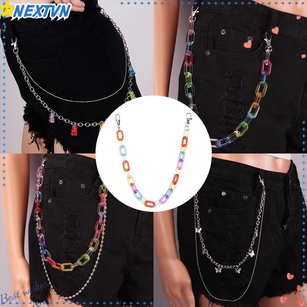 Móc Khóa Dây Xích Đeo Hông Phong Cách Hip Hop Cho Nam Và Nữ