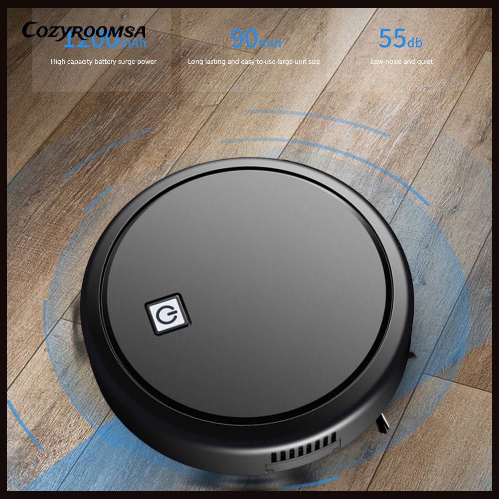 Máy Hút Bụi Mini Tự Động Kèm Sạc Loại C Tiện Dụng Cho Gia Đình